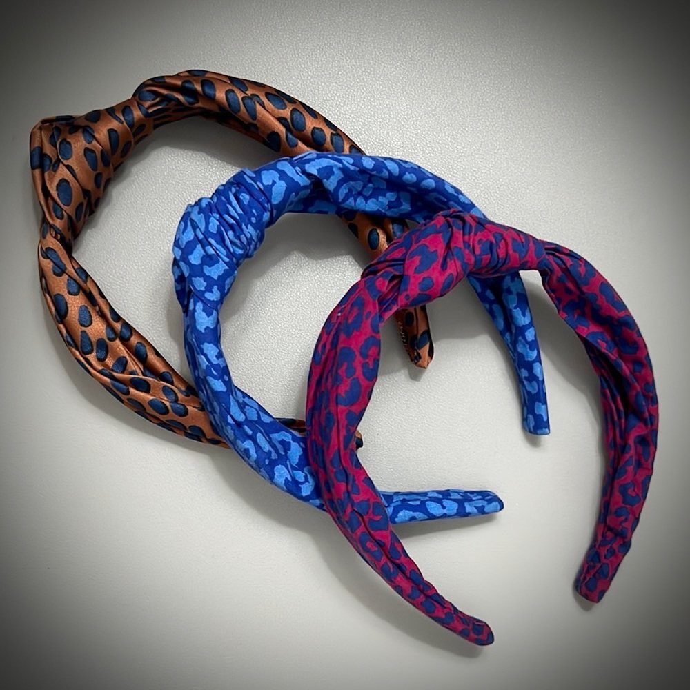 J. Crew Leopard Headbands - 3 total